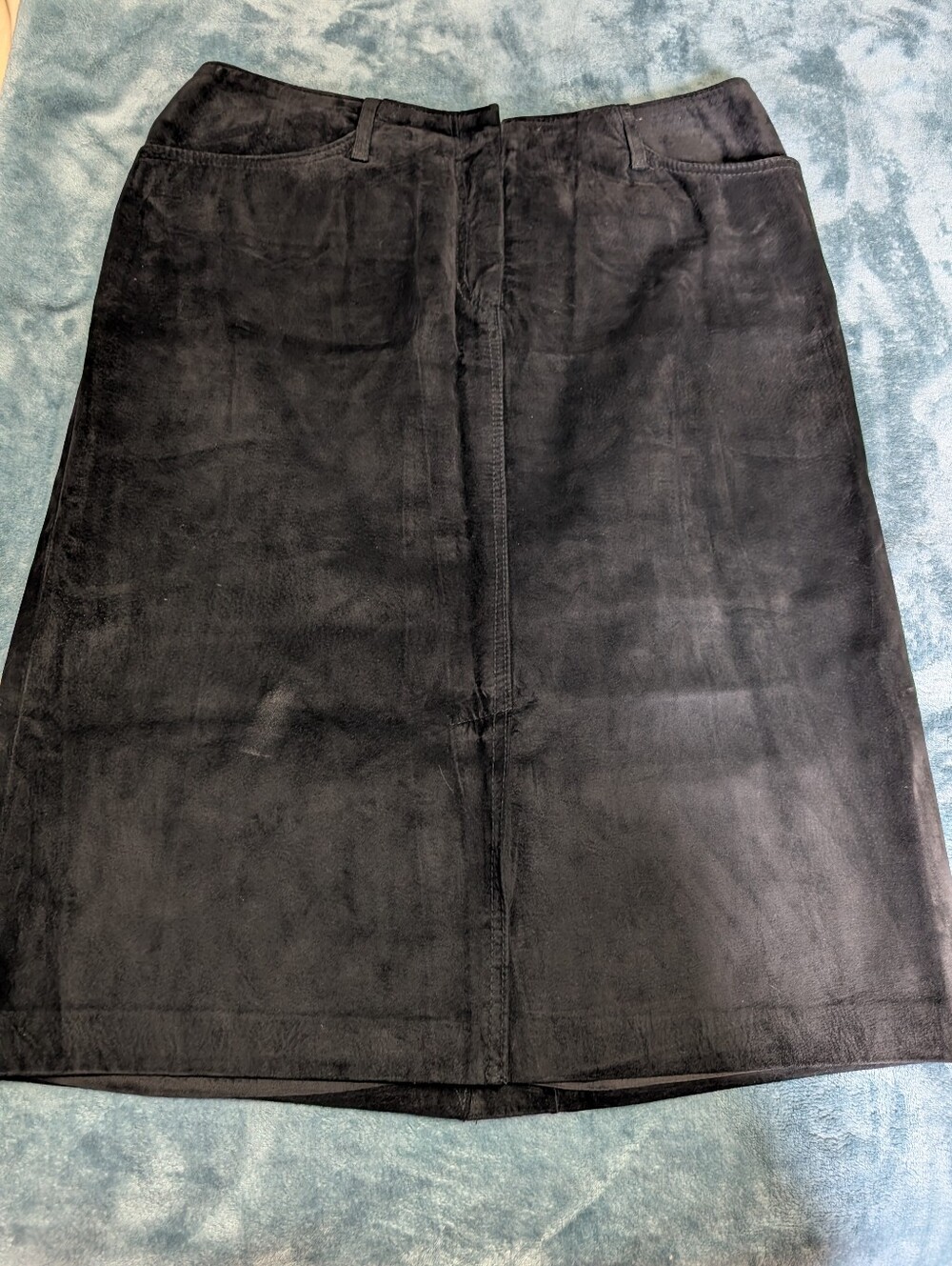 Danier Black Suede Pencil Skirt